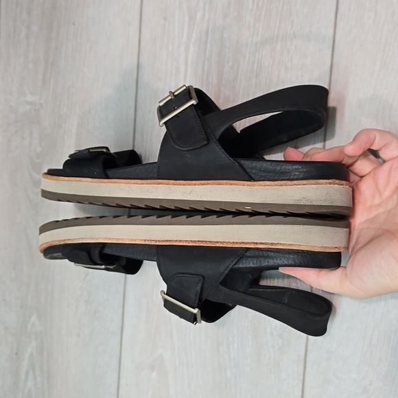 Merrell Women Juno Mid Zip Black Platform Sandals shoes sz 9 - Picture 11 of 12